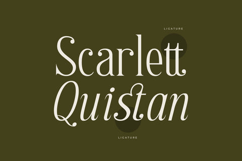 Scarlett Quistan - Modern Serif Font Font Letterena Studios 