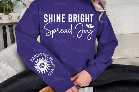 Shine Bright Spread Joy Sleeve SVG Design SVG Designangry 