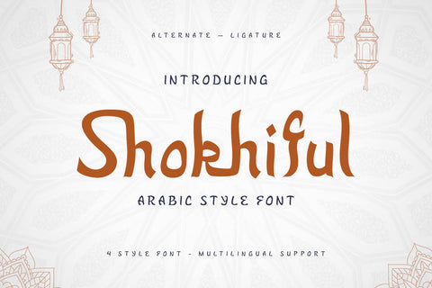 Shokhiful - Arabic Style Font Font twinletter 