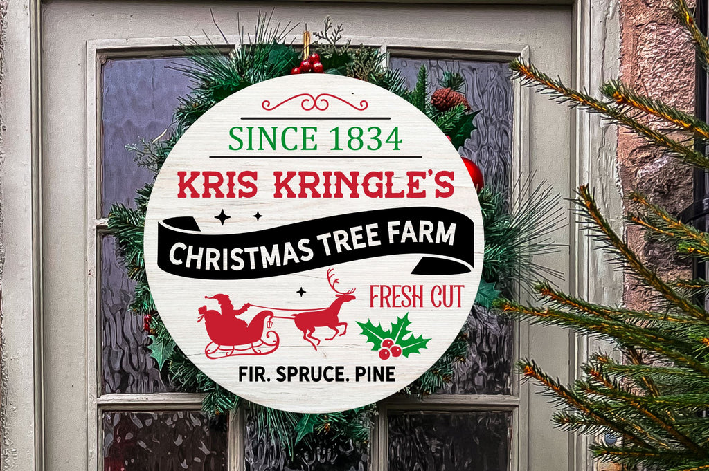 Since 1834 kris kringles christmas tree farm fresh cut SVG Design So Fontsy