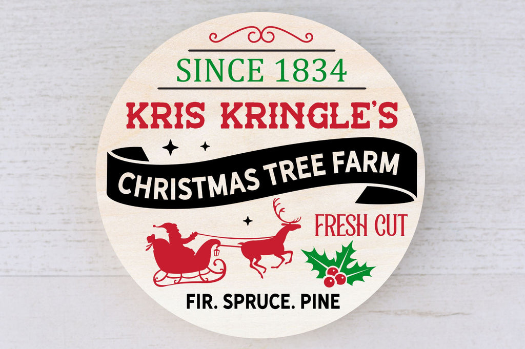 Since 1834 kris kringles christmas tree farm fresh cut SVG Design So Fontsy