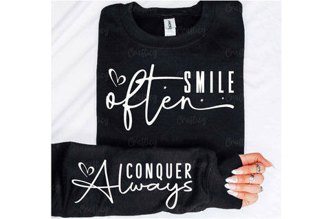 Smile often Sleeve SVG Design SVG Designangry 