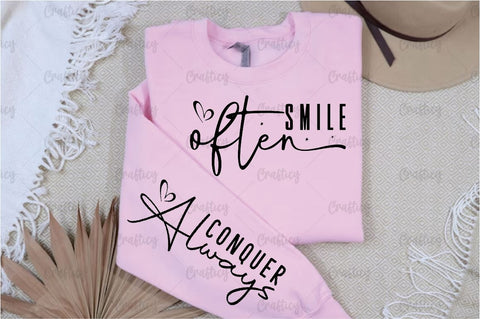 Smile often Sleeve SVG Design SVG Designangry 