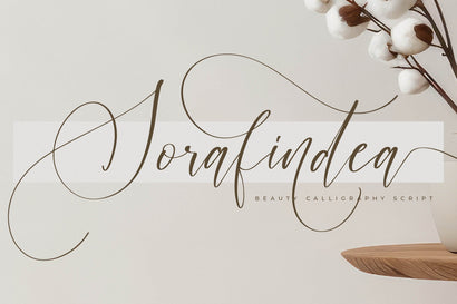 Sorafindea - Beauty Calligraphy Script Font Letterena Studios 