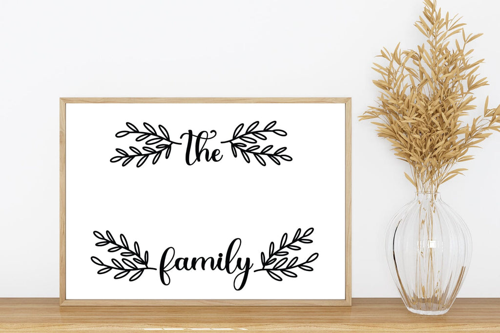 Split Monogram SVG Cut File | Family Monogram For Cricut - So Fontsy
