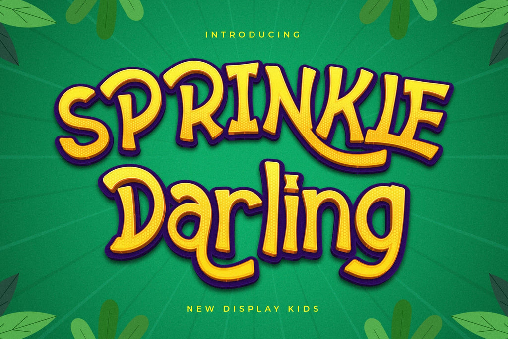 Sprinkle Darling Typeface So Fontsy