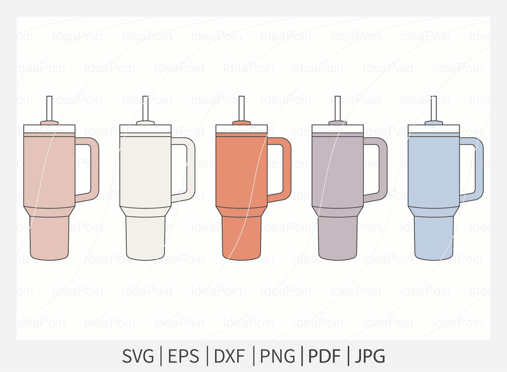 Stanley Svg and Png Bundle, 30 Stanley Stickers Png/svg/ai