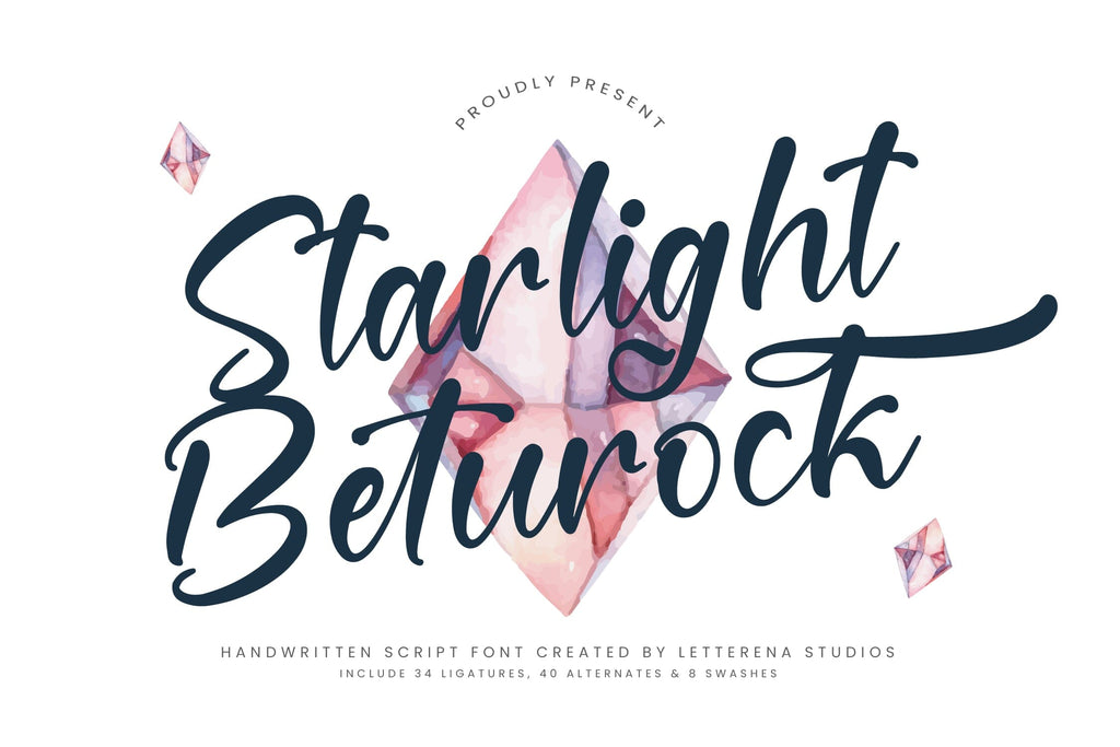 Starlight Beturock - Handwritten Script Font - So Fontsy