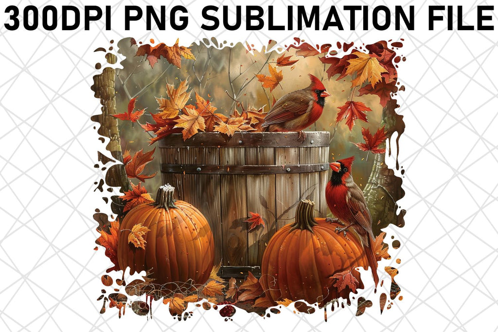 Sublimation: Watercolor Print Fall Landscape Design PNG - So Fontsy