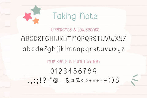 Taking Note - Handwritten Font Font AnningArts Design 
