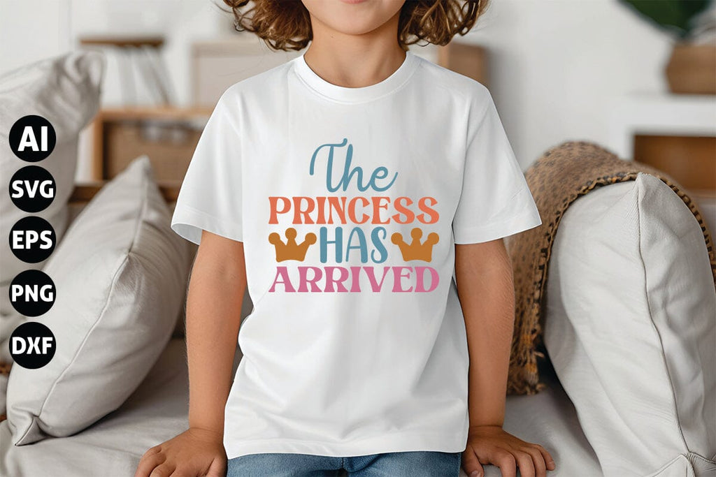 The Princess Has Arrived Svg, Funny Baby Svg, Newborn Svg - So Fontsy