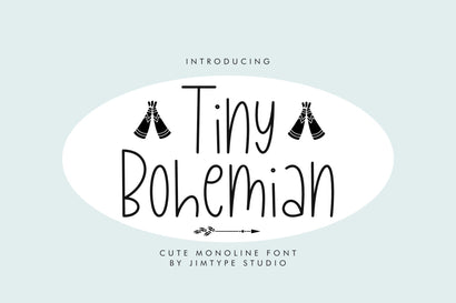 Tiny Bohemian Font Font Jimtype Studio 