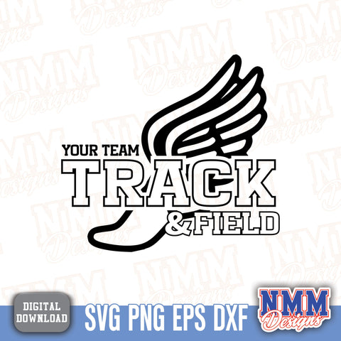 Track and Field Svg | Custom Team Design | Track Mama Game Day Designs | Unique Mother's Day Gift & Track Shirt Idea SVG NMMDesignsShop