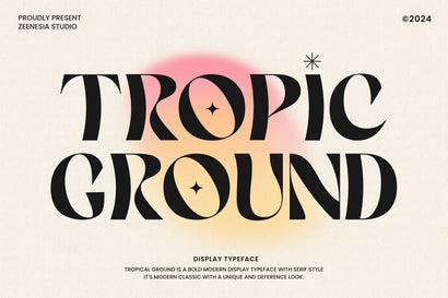 Tropic Ground Font Zeenesia Std 