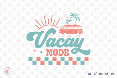 Vacay Mode - Retro Summer SVG Design SVG CraftLabSVG 