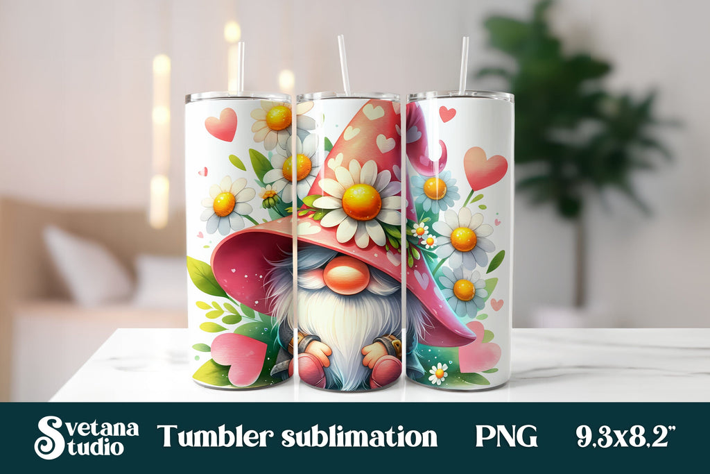 Daisy Gnome Tumbler (T178)