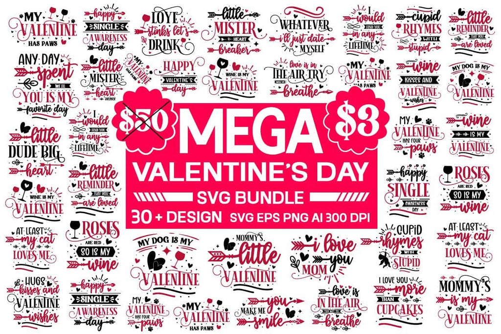 Valentines Day Svg Bundle Funny Valentines Mug Svg Bundle Valentine