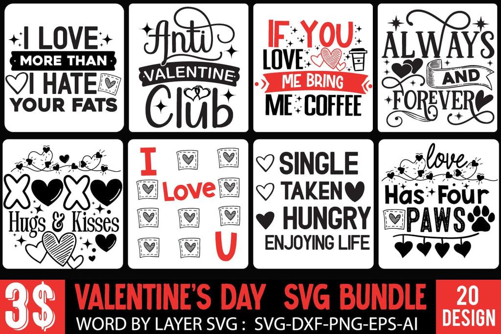 Valentine's Day SVG Bundle , Valentines SVG Bundle,Love SVG Bundle ...