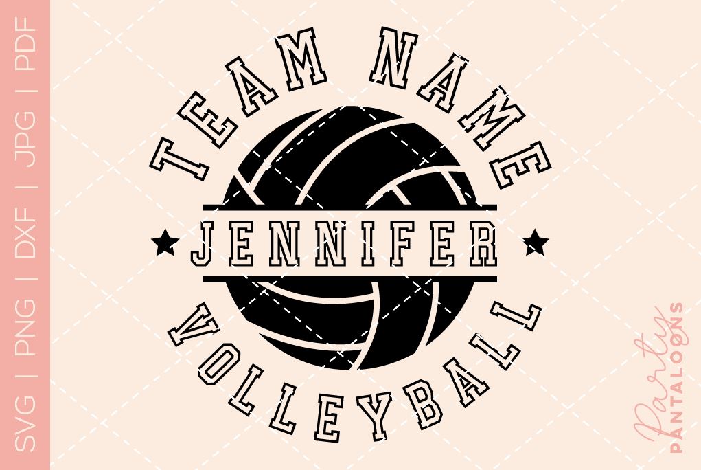 Volleyball SVG Volleyball Template 0002 Volleyball Shirt So Fontsy