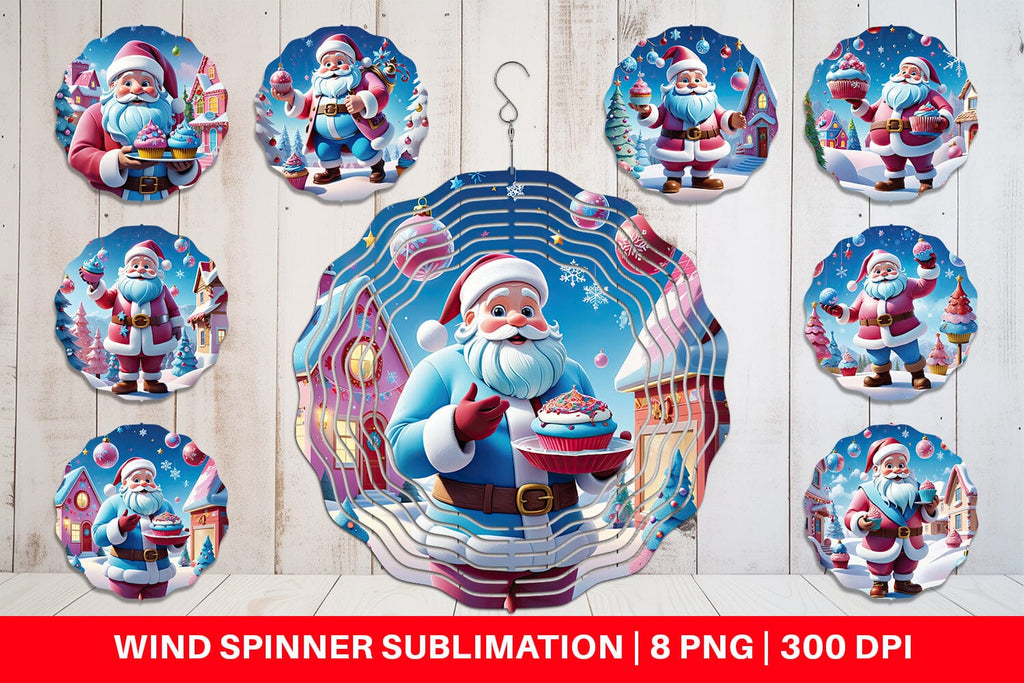 Wind Spinner Cheerful Santa Claus - So Fontsy