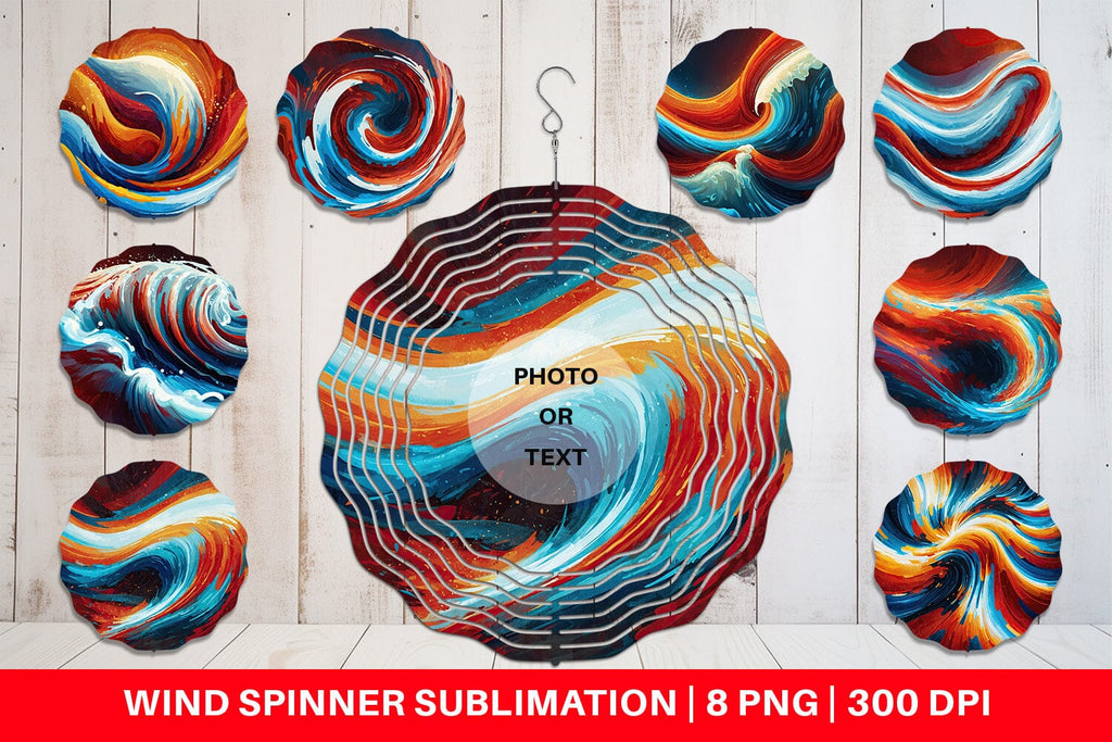 Wind Spinner Flowing Liquid Paint - So Fontsy
