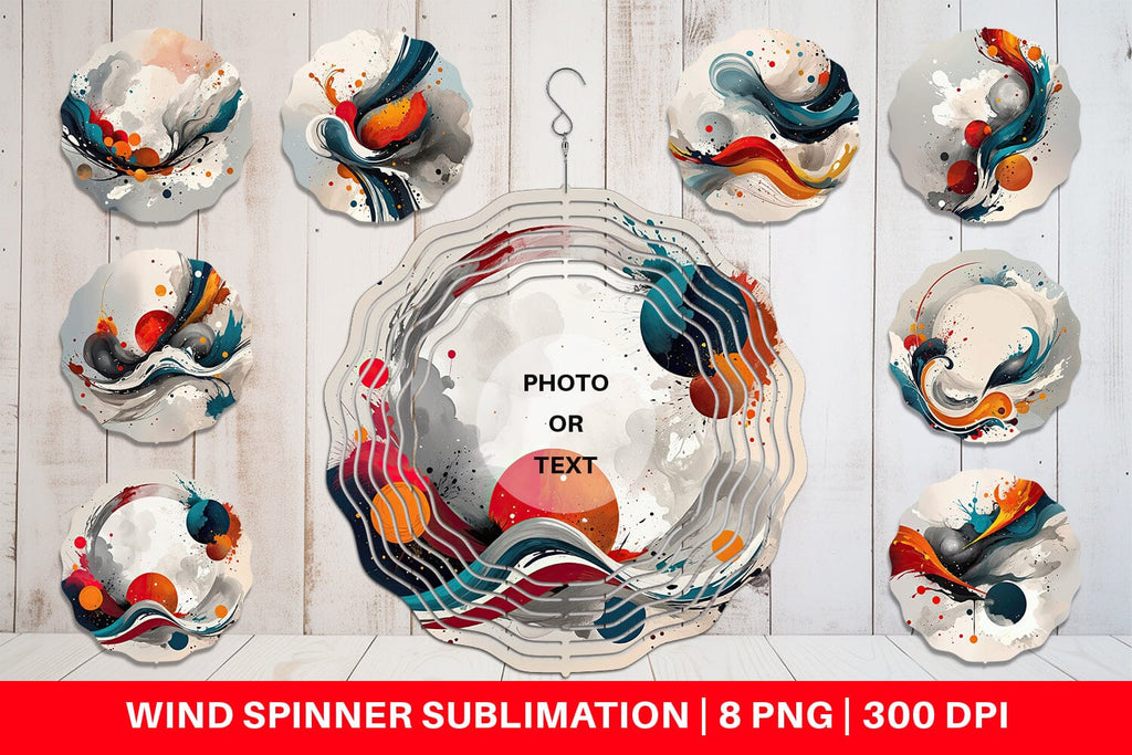 Wind Spinner Paint Brush Painting - So Fontsy