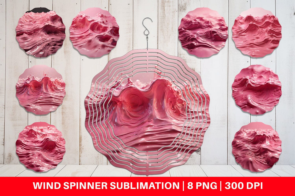 Wind Spinner Pink Wave Liquid - So Fontsy