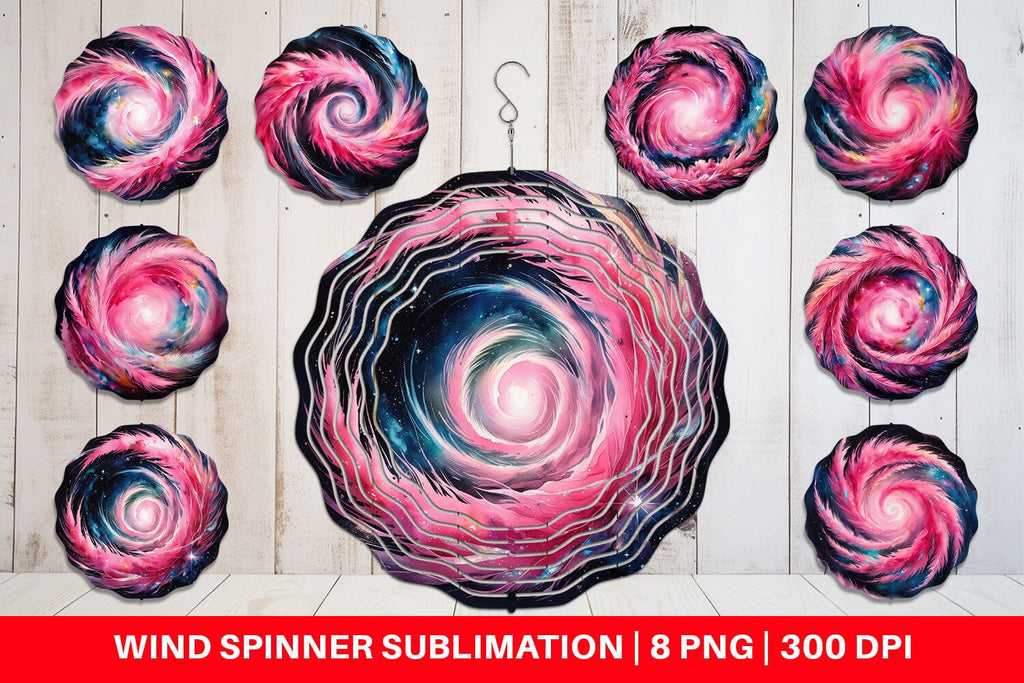 Wind Spinner Swirl Pink Galaxy - So Fontsy