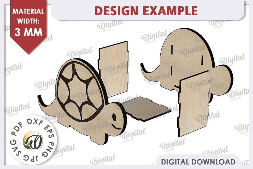 Wooden Turtle Pen Holder Laser Cut Phone Stand SVG So Fontsy wooden-turtle-pen-holder-laser-cut-phone-stand-svg-so-fontsy