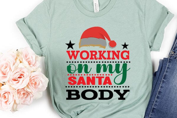 working on my santa body - So Fontsy