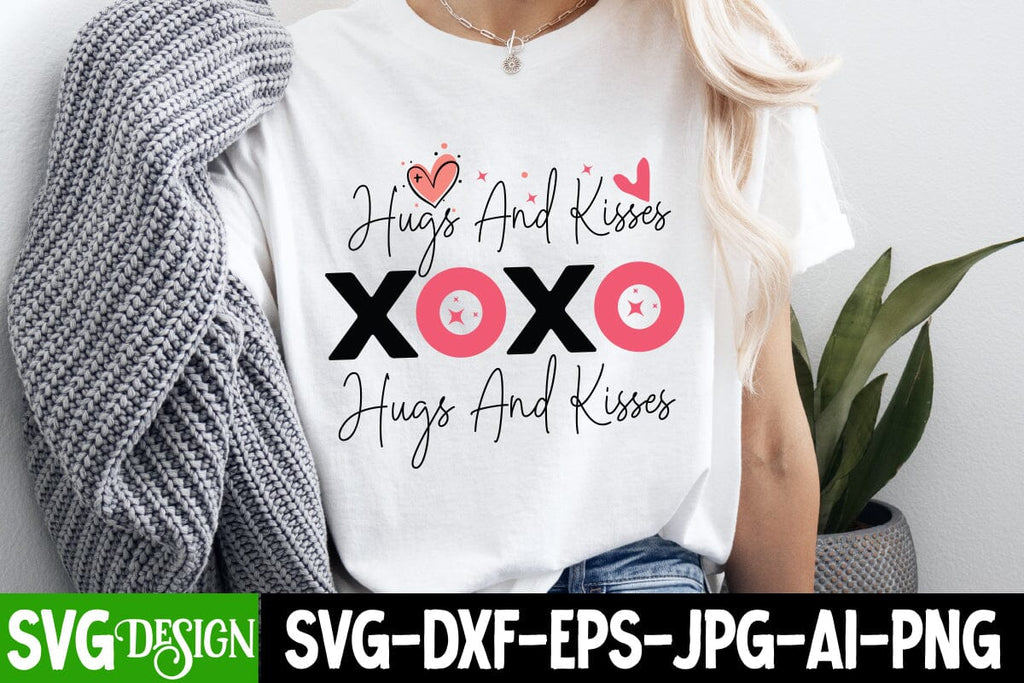 Xoxo Hugs And Kisses SVG Design, Xoxo Hugs And Kisses Sublimation PNG ...