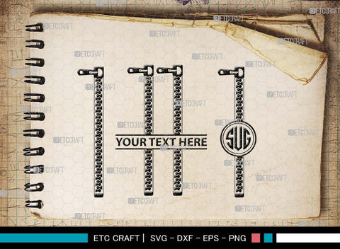 Zipper Monogram, Zipper Silhouette, Zipper SVG Bundle, Black Zipper Svg, Zipperstop Svg, Open Zipper Svg, Zipper Pattern Svg, Zip Puller Svg, SB00583 SVG ETC Craft