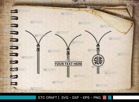 Zipper Monogram, Zipper Silhouette, Zipper SVG Bundle, Black Zipper Svg, Zipperstop Svg, Open Zipper Svg, Zipper Pattern Svg, Zip Puller Svg, SB00583 SVG ETC Craft