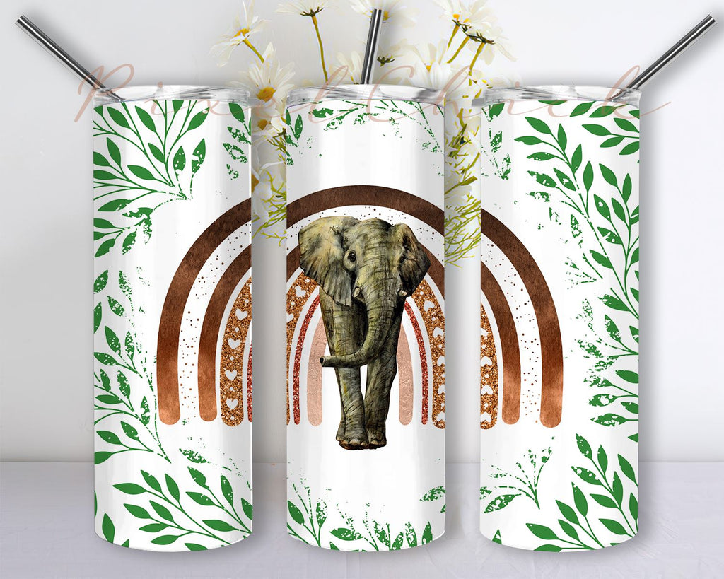 Rainbow Elephant Tumbler Sublimation Bundle