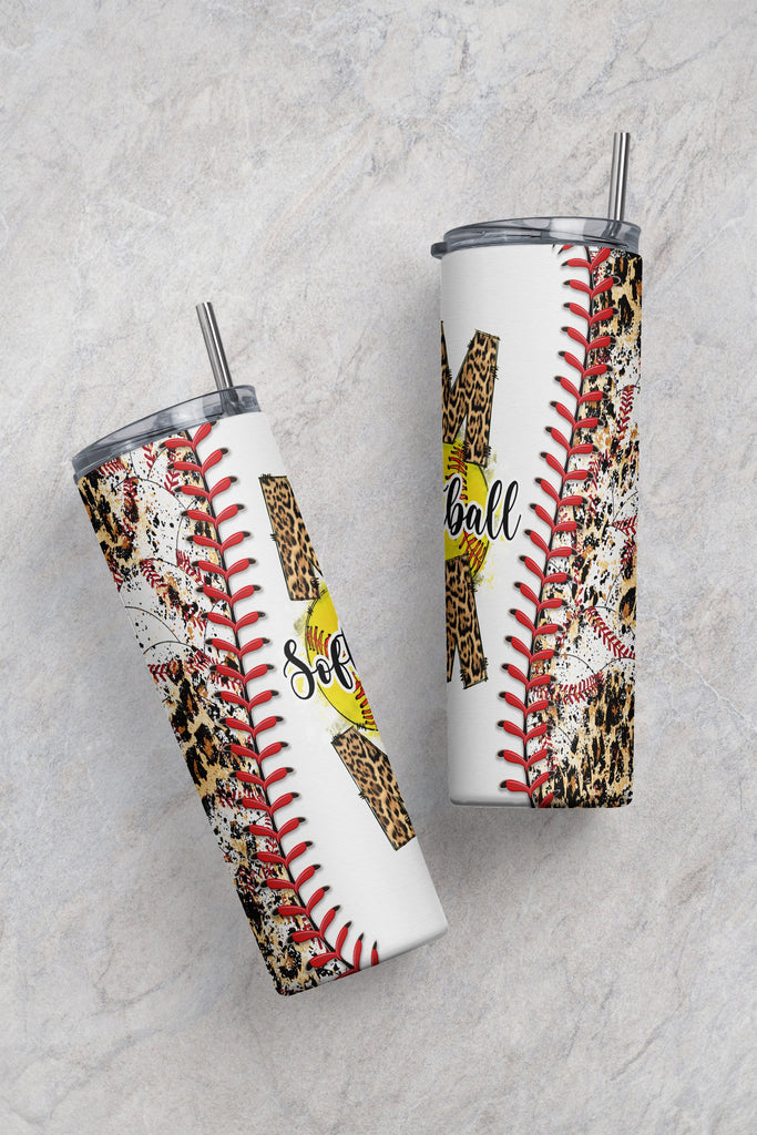 Baseball 20 Oz Skinny Tumbler Wrap Sublimation Design - Crella