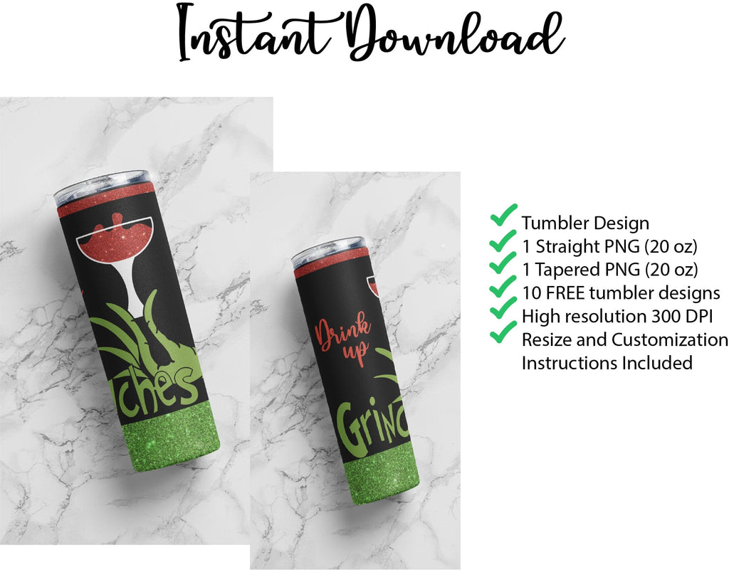 Grinch Tumbler - 20 oz. – Southern Diva Designs