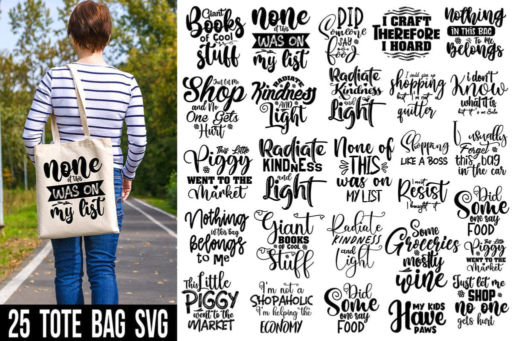 Crafty stuff  Tote bag svg quote - So Fontsy