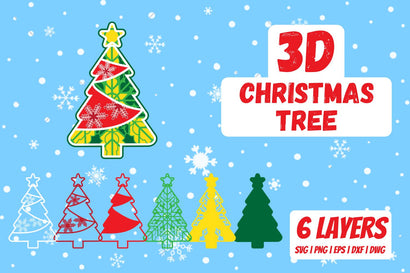 3D Christmas tree SVG SvgOcean 