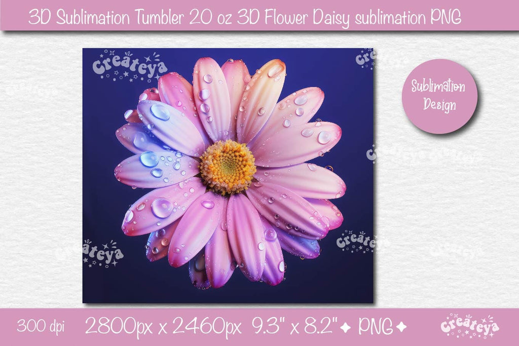 Pink Daisy Tumbler
