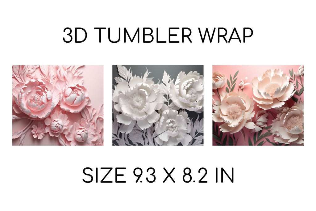 3D Tumbler Wraps and 3D Sublimation Templates - So Fontsy