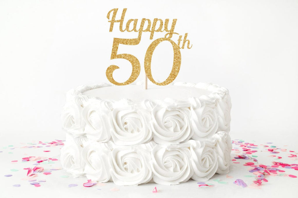 50th Birthday Cake Topper SVG So Fontsy, 49 OFF