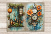 Alchemist Clocks Junk Journal Pages | Apothecary Ephemera SVG GlamArtZhanna