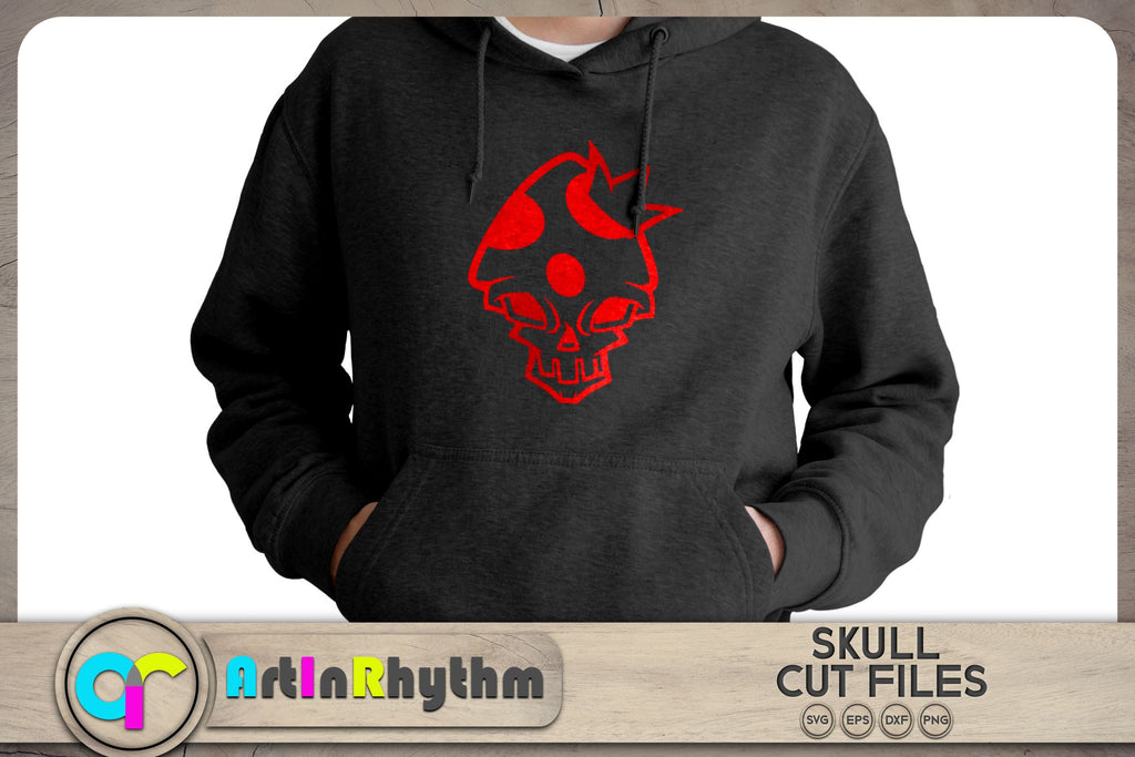 Alien skull SVG / Halloween skull SVG - So Fontsy