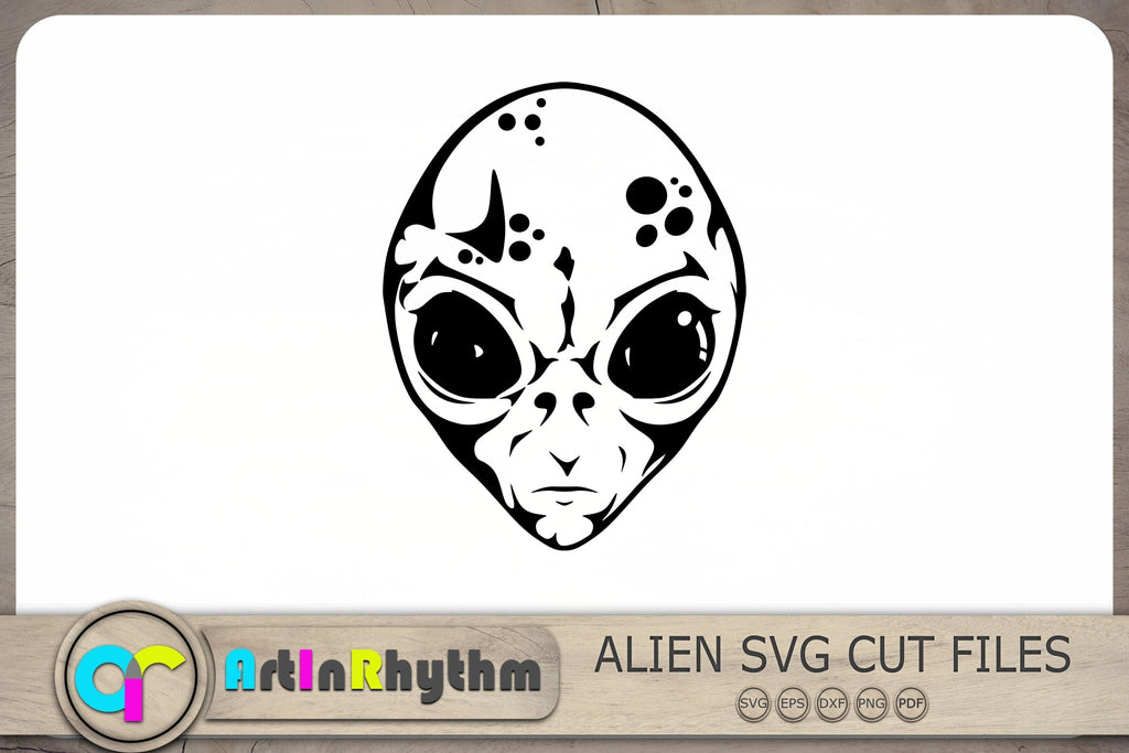 Alien SVG, UFO SVG, Alien SVG Cut File, Spaceship SVG - So Fontsy