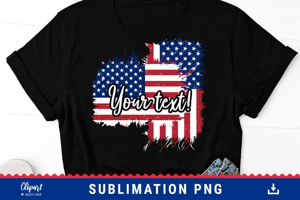 Source American flag sublimation printed white cheap mens