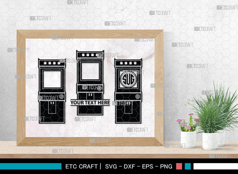 Arcade Monogram, Arcade Silhouette, Arcade SVG, Sketch Same Machine Svg, Video Game Svg, Game Retro Computer Svg, Game Machine Svg, SB00431 SVG ETC Craft