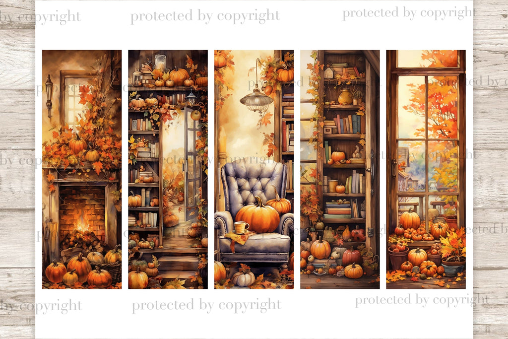 Autumn Reading Printable Bookmarks