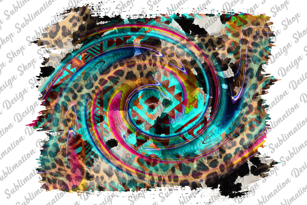 Aztec Leopard Cowhide Background Png, Serape Background Png, Grunge 