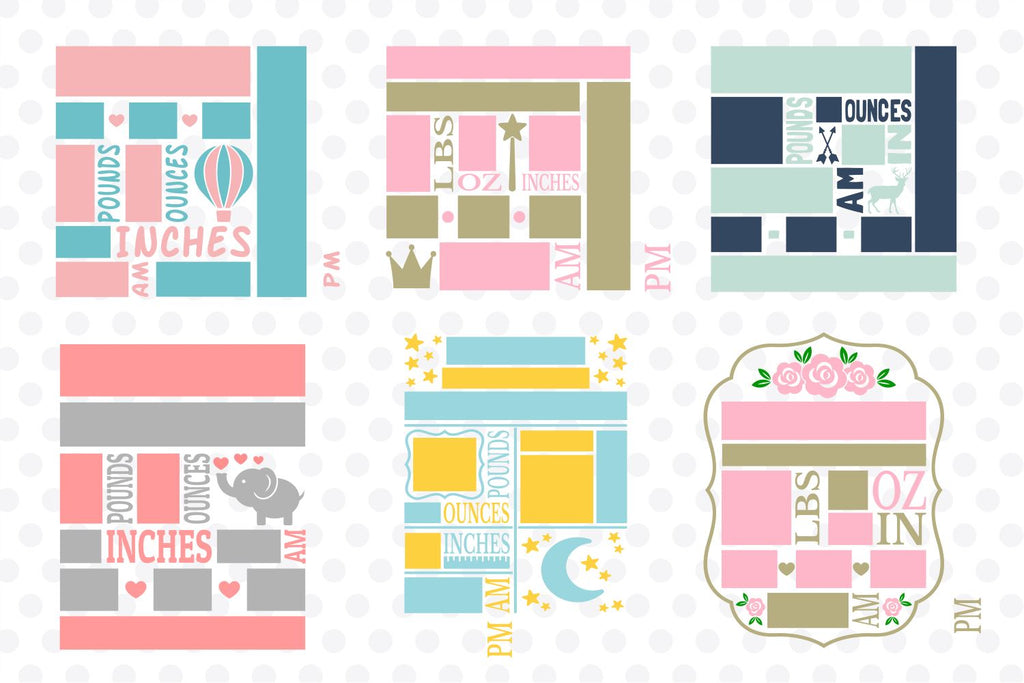 Baby Birth Announcement Bundle - So Fontsy