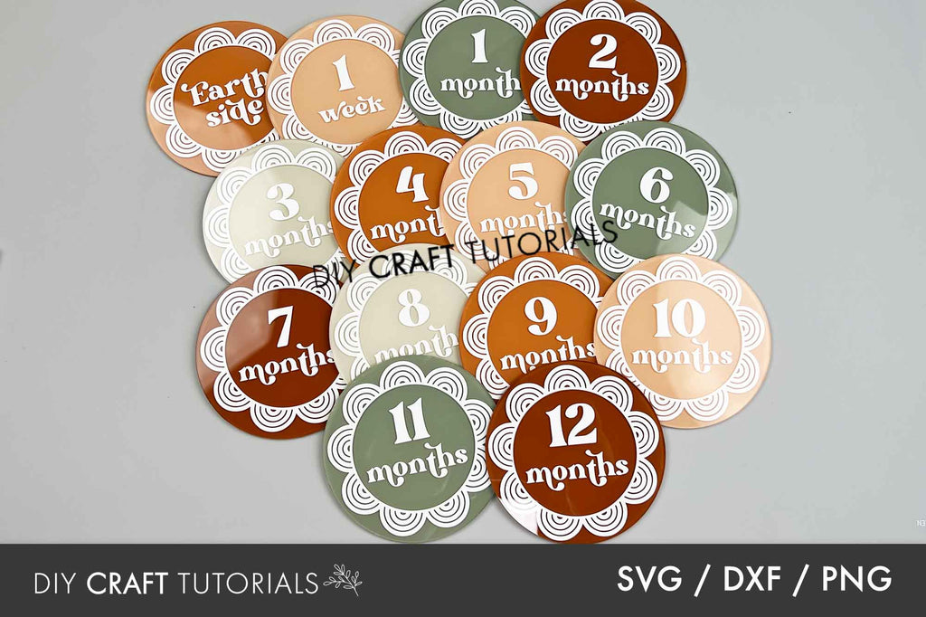 Baby Milestone Disc SVG - So Fontsy
